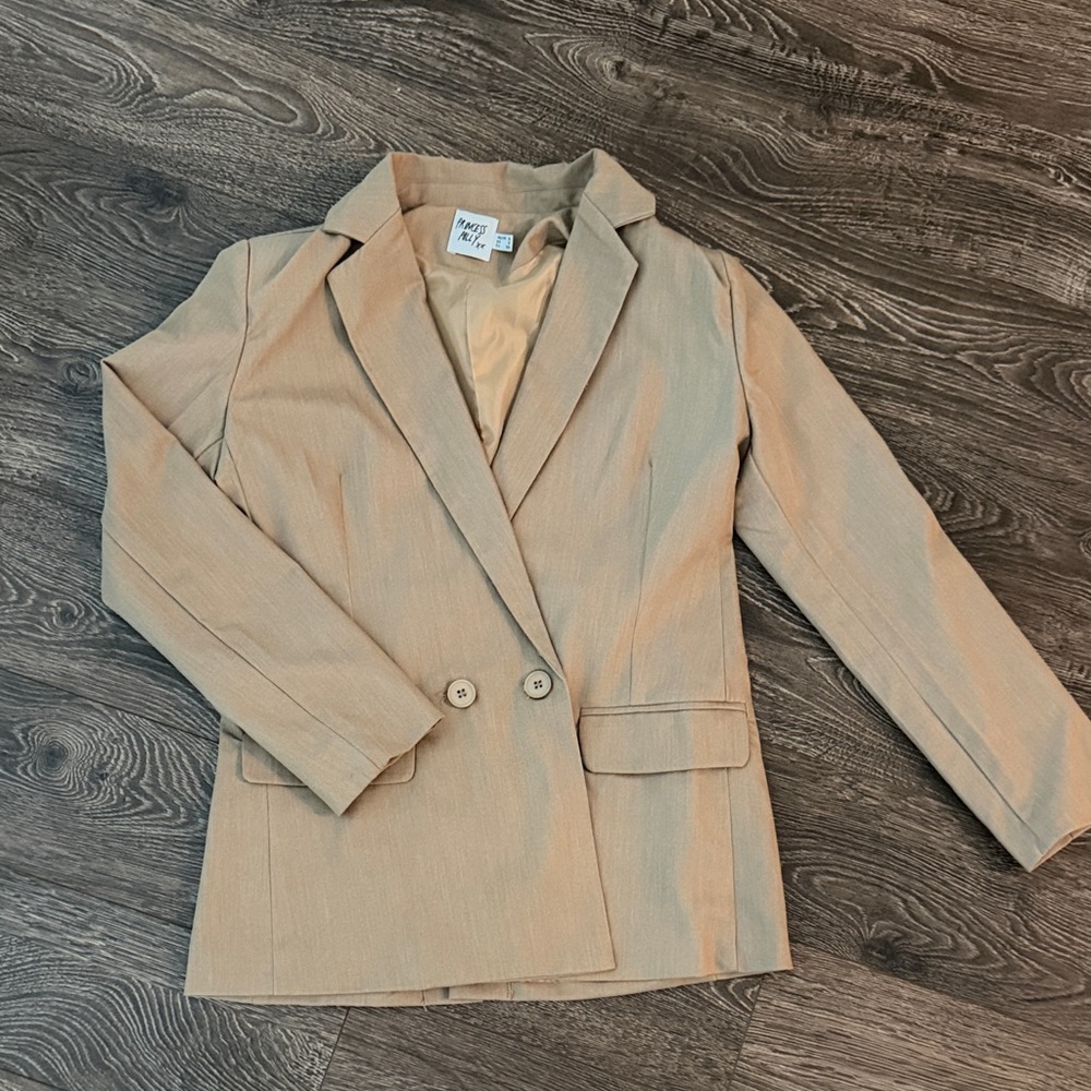 Princess Polly Sazan Blazer Taupe